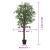 Arbore de arțar artificial 672 de frunze 180 cm verde GartenMobel Dekor