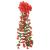 Ghirlande de flori artificiale, 3 buc., roșu, 85 cm GartenMobel Dekor