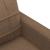 Canapea cu 3 locuri, maro, 180 cm, material textil GartenMobel Dekor