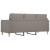 Canapea cu 3 locuri, taupe, 180 cm, material textil GartenMobel Dekor