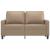 Canapea cu 2 locuri, cappuccino, 120 cm, piele ecologică GartenMobel Dekor