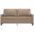 Canapea cu 2 locuri, cappuccino, 140 cm, piele ecologică GartenMobel Dekor