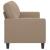 Canapea cu 2 locuri, cappuccino, 140 cm, piele ecologică GartenMobel Dekor