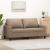 Canapea cu 2 locuri, cappuccino, 140 cm, piele ecologică GartenMobel Dekor