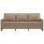 Canapea cu 3 locuri, cappuccino, 180 cm, piele ecologică GartenMobel Dekor