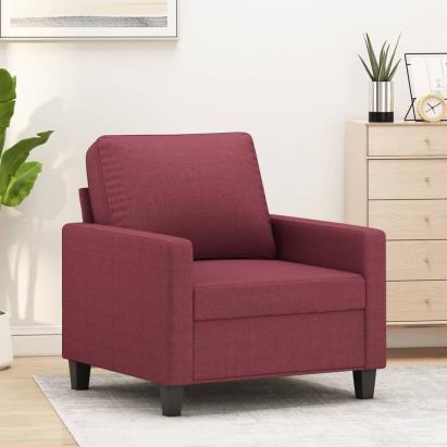 Fotoliu canapea, roșu vin, 60 cm, material textil GartenMobel Dekor