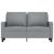 Canapea cu 2 locuri, gri deschis, 120 cm, material textil GartenMobel Dekor
