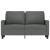 Canapea cu 2 locuri, gri închis, 120 cm, material textil GartenMobel Dekor