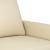 Canapea cu 2 locuri, crem, 120 cm, material textil GartenMobel Dekor
