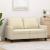 Canapea cu 2 locuri, crem, 120 cm, material textil GartenMobel Dekor