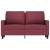 Canapea cu 2 locuri, roșu vin, 120 cm, material textil GartenMobel Dekor