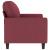 Canapea cu 2 locuri, roșu vin, 120 cm, material textil GartenMobel Dekor