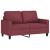Canapea cu 2 locuri, roșu vin, 120 cm, material textil GartenMobel Dekor
