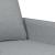 Canapea cu 2 locuri, gri deschis, 140 cm, material textil GartenMobel Dekor