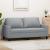 Canapea cu 2 locuri, gri deschis, 140 cm, material textil GartenMobel Dekor