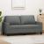 Canapea cu 2 locuri, gri închis, 140 cm, material textil GartenMobel Dekor