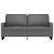 Canapea cu 2 locuri, gri închis, 140 cm, material textil GartenMobel Dekor