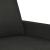 Canapea cu 2 locuri, negru, 140 cm, material textil GartenMobel Dekor