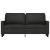 Canapea cu 2 locuri, negru, 140 cm, material textil GartenMobel Dekor