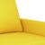 Canapea cu 2 locuri, galben deschis, 140 cm, material textil GartenMobel Dekor
