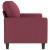 Canapea cu 2 locuri, roșu vin, 140 cm, material textil GartenMobel Dekor