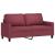 Canapea cu 2 locuri, roșu vin, 140 cm, material textil GartenMobel Dekor