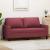 Canapea cu 2 locuri, roșu vin, 140 cm, material textil GartenMobel Dekor