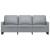 Canapea cu 3 locuri, gri deschis, material 180CM textil GartenMobel Dekor