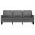 Canapea cu 3 locuri, gri închis, 180 cm, material textil GartenMobel Dekor