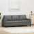 Canapea cu 3 locuri, gri închis, 180 cm, material textil GartenMobel Dekor
