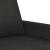 Canapea cu 3 locuri, negru, 180 cm, material textil GartenMobel Dekor