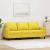 Canapea cu 3 locuri, galben deschis, 180 cm, material textil GartenMobel Dekor