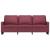 Canapea cu 3 locuri, roșu vin, 180 cm, material textil GartenMobel Dekor