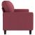 Canapea cu 3 locuri, roșu vin, 180 cm, material textil GartenMobel Dekor
