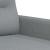 Fotoliu canapea, gri deschis, 60 cm, material textil GartenMobel Dekor