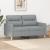 Canapea cu 2 locuri, gri deschis, 120 cm, material textil GartenMobel Dekor