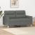 Canapea cu 2 locuri, gri închis, 120 cm, material textil GartenMobel Dekor