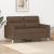 Canapea cu 2 locuri, maro, 120 cm, material textil GartenMobel Dekor