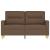 Canapea cu 2 locuri, maro, 120 cm, material textil GartenMobel Dekor