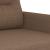 Canapea cu 2 locuri, maro, 120 cm, material textil GartenMobel Dekor