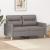 Canapea cu 2 locuri, gri taupe, 120 cm, material textil GartenMobel Dekor
