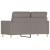 Canapea cu 2 locuri, gri taupe, 120 cm, material textil GartenMobel Dekor