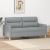 Canapea cu 2 locuri, gri deschis, 140 cm, material textil GartenMobel Dekor