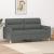 Canapea cu 2 locuri, gri închis, 140 cm, material textil GartenMobel Dekor