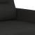 Canapea cu 3 locuri, negru, 180 cm, material textil GartenMobel Dekor
