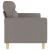 Canapea cu 3 locuri, taupe, 180 cm, material textil GartenMobel Dekor
