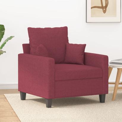 Fotoliu canapea, roșu vin, 60 cm, material textil GartenMobel Dekor