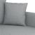 Canapea cu 2 locuri, gri deschis, 120 cm, material textil GartenMobel Dekor