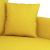 Canapea cu 2 locuri, galben deschis, 120 cm, material textil GartenMobel Dekor