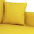 Canapea cu 3 locuri, galben deschis, 180 cm, material textil GartenMobel Dekor